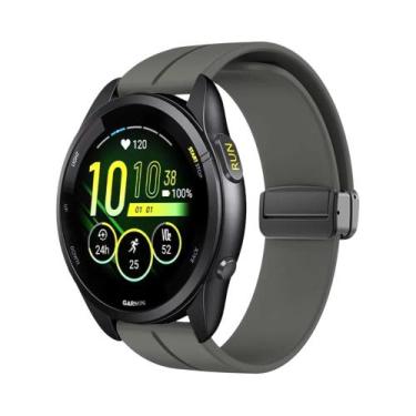 Imagem de Pulseira De Silicone Com Fecho Magnético De 22mm 20mm Para Garmin Fore