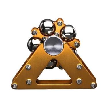 Imagem de Fidget Spinner De Metal Dobrável Para Adultos, Brinquedo Antiestresse 