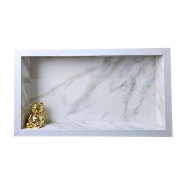 Imagem de Nicho Porcelanato Embutir 30x70 Borda Alumínio Envio Imediato Oferta -