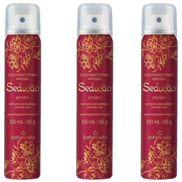 Imagem de Kit 3 Atacado Desodorante Íntimo Feminino Sedução Sensual - Sofisticat