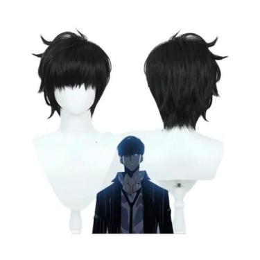 Imagem de Peruca De Cosplay Dourada Estilo Anime Sung Jinwoo Cha Hae-In Para Hal