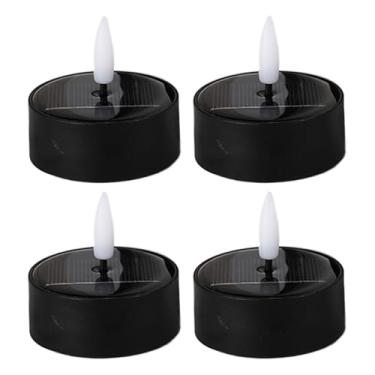 Imagem de Velas sem chamas para ambientes externos, à prova d'água, velas falsas sem chama, luzes de LED para ambientes externos | Centros de mesa à prova d'água para decoração de Halloween, Natal, casamento