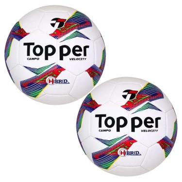 Imagem de Kit 02 Bola De Futebol Campo Topper Velocity Hibrid-Masculino