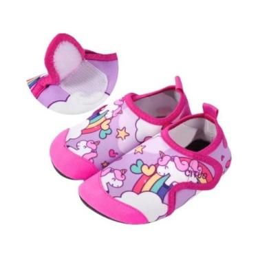 Imagem de Meias De Cartoon Unicórnio Para Crianças Unissex, Sapatos De Interior 