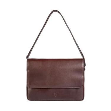 Imagem de Pasta carteiro para notebook em couro italiano Cassio-Masculino