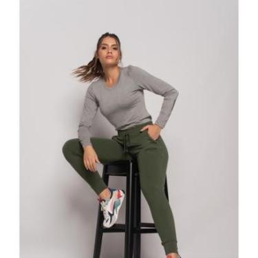 Imagem de Blusa Salvatore Fashion Sport Manga Longa Gola Redonda Malha Feminina-Feminino