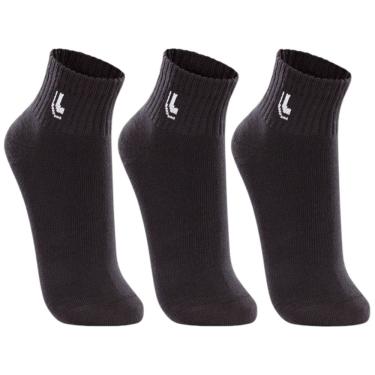 Imagem de Meia Kit 3 Pares Unissex Casual Dia a Dia Cano Médio Lupo 03223-089