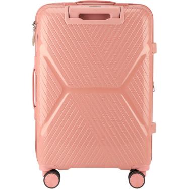 Imagem de Mala de Viagem Médio Porte Rodas 360° em ABS Resistente Cadeado com Segredo Zíper Expansivo Cruzeiro 7006-M24