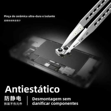 Imagem de Pinça De Cerâmica Ultra Resistente 2UUL TW31 Antiestática Para Reparo 