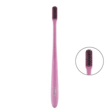 Imagem de Escova Dental Eco Cerdas Macia Com Infusão de Carvão - Klin, Rosa