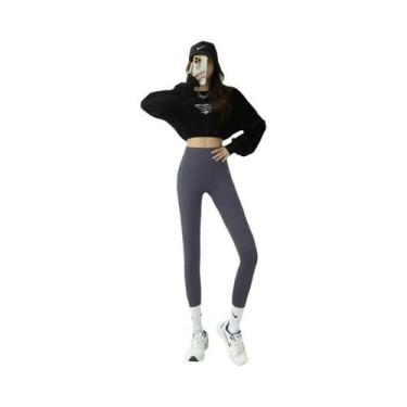 Imagem de Leggings Térmicas Femininas Em Fleece, Calças Justas Quentes Para Outo