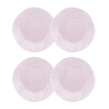 Imagem de Conjunto 4 Pratos Fundo 22,5cm Ryo Pink Sand Porcelana Oxford