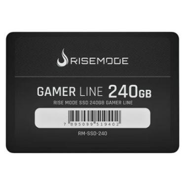 Imagem de SSD Rise Mode Gamer Line, 240GB, SATA III, Leitura: 530MB/s, Gravação: 520MB/s, Preto - RM-SSD-240-Unissex