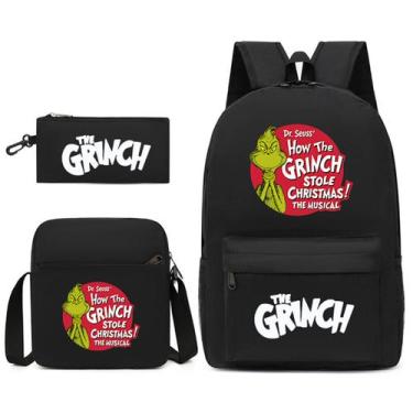 Imagem de Conjunto de mochilas Christmas Grinchess Anime School 3 unidades - yiw