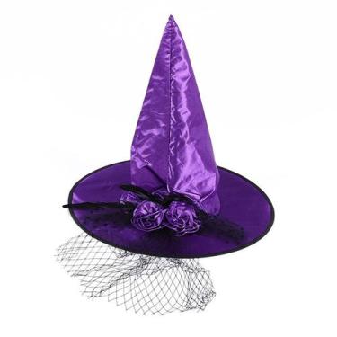 Imagem de Chapéu de feiticeiro Chapéu de feiticeiro Chapéu de bruxa adulto Cospl