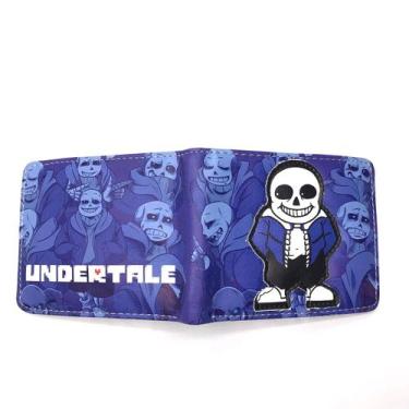 Imagem de Carteira Undertales Sans Anime Characters Slim BiFold PU - Yiweisai