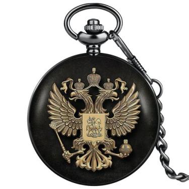 Imagem de Relógio de bolso DoubleHeaded Eagle Retro para crianças - yiweisai
