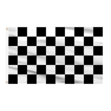 Imagem de Bandera AhfuLife de Cuadros 91x152 cm Negro Blanco
