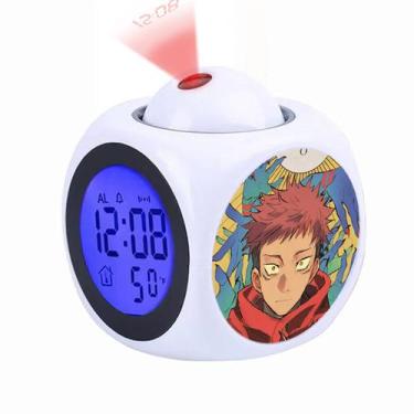 Imagem de Despertador digital LED Jujutsus Kaisens Square 8x8x8cm - yiweisai