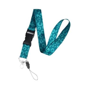 Imagem de Cordão Para Celular Green Leopard, Alça De Pescoço, Chaveiro, Porta Ca