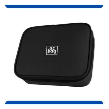Imagem de Estojo Box Organizador Grande Escolar Multiuso - AC BAG, PRETO, UN