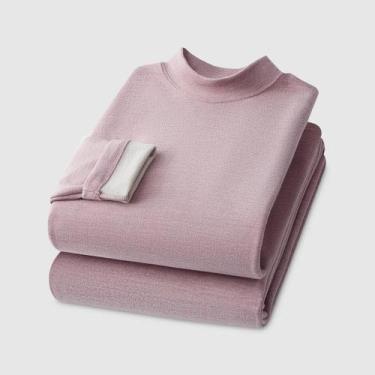 Imagem de Conjunto De Roupa Térmica De Cashmere E Seda Para Homens E Mulheres, A