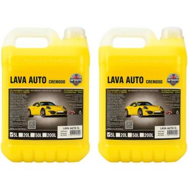 Imagem de 2 Shampoo para Carros e Motos Neutro Concentrado 1/50 Gitanes - 5 Litr