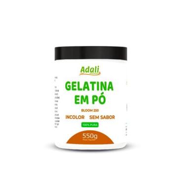 Imagem de Gelatina Pura Incolor Sem Sabor Bloom 250 Adali, 550g