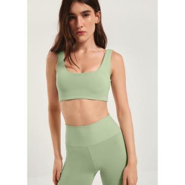 Imagem de Top Esportivo Com Fio LYCRA - Verde M - Hering Sports, M