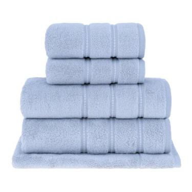 Imagem de Jogo Toalha de Banho 5 Pçs Baby Skin Buddemeyer Luxus Cor:Azul 1201, A