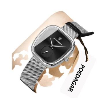 Imagem de Relógio De Pulso Feminino À Prova d'Água Em Aço Inoxidável Com Malha D