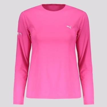 Imagem de Camiseta Puma Manga Longa UV50+ Feminina Pink-Feminino