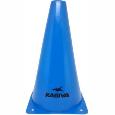 Imagem de Cone Treinamento e Agilidade Kagiva Pvc - Azul, Azul