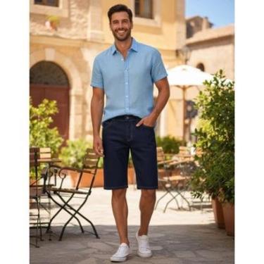 Imagem de Bermuda Jeans Masc. Tradicional Comfort Vilejack VMBC0038-Masculino