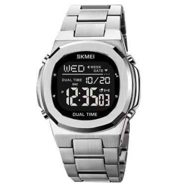 Imagem de Relógio Masculino Skmei Digital 2004 Prata-Masculino