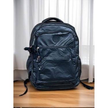 Imagem de Mochila Inspiração Kipling - Metalizada – Impermeável – Diversos Bolsos – Grande – Notebook – Dia a Dia – Escola – Unissex