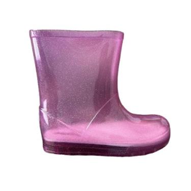 Imagem de Bota Galocha Menina Infantil Luelua 41406 Pink Glitter, 25.26, Pink