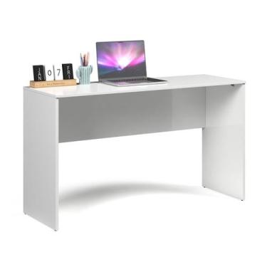 Imagem de Escrivaninha Kali 1,10m Branca MDP Design Moderno para Home Office e E