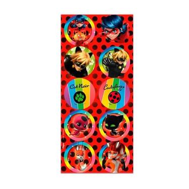 Imagem de Adesivo Redondo - Lady Bug - 3 unidades - Regina - Rizzo