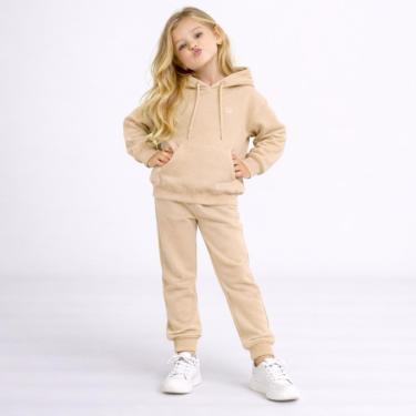 Imagem de Conjunto Moletom Infantil Menina Canguru Calça e Blusa Manga Longa-Feminino