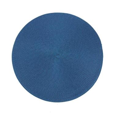 Imagem de Jogo Americano Le New Pvc e Poliéster Azul 40cm 1 Peça