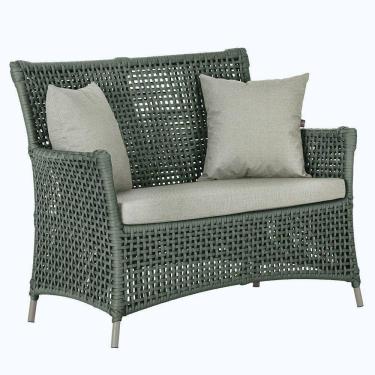 Imagem de 1 Sofá área Externa Igapó Alumínio Fendi Corda Náutica E3 Verde