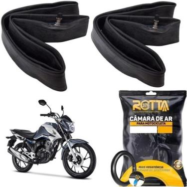Imagem de Par Câmara De Ar Moto Aro 18 Cg Titan Fan 125 150 160 Ybr. - Rotta 376