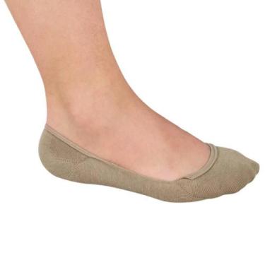 Imagem de Meia Invisível Masculina Lupo 03287-001 Algodão, G (41/44), Bege