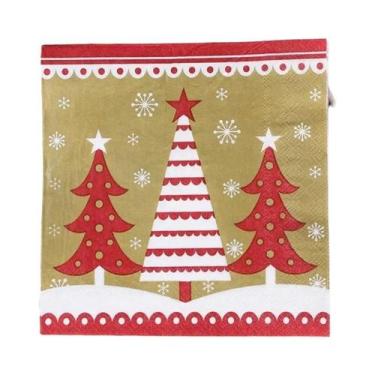 Imagem de Toalhas De Papel Com Estampa De Árvore De Natal 20pcs Guardanapos Deco