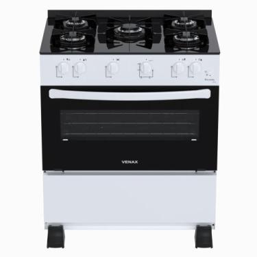 Imagem de Fogao a Gas 5 Bocas Venax Picasso Line Branco, Bivolt