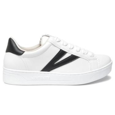 Imagem de Tênis Via Marte Feminino Casual Branco Preto-Feminino