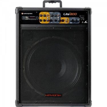 Imagem de Caixa Multiuso Amplificada Lite 800 200W RMS com Bluetooth USB SD Rádio FM e Entradas para Microfone e Instrumentos