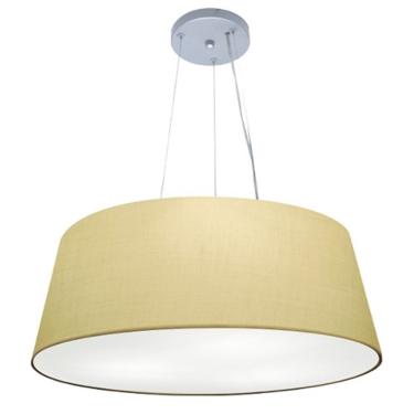 Imagem de Lustre Pendente Cone Md-4072 com Cúpula em Tecido Grande Resistente à Maresia Algodão C...