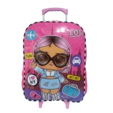 Imagem de Mochila de Carrinho Escolar Infantil G Luxcel Lol Surprise, Pink